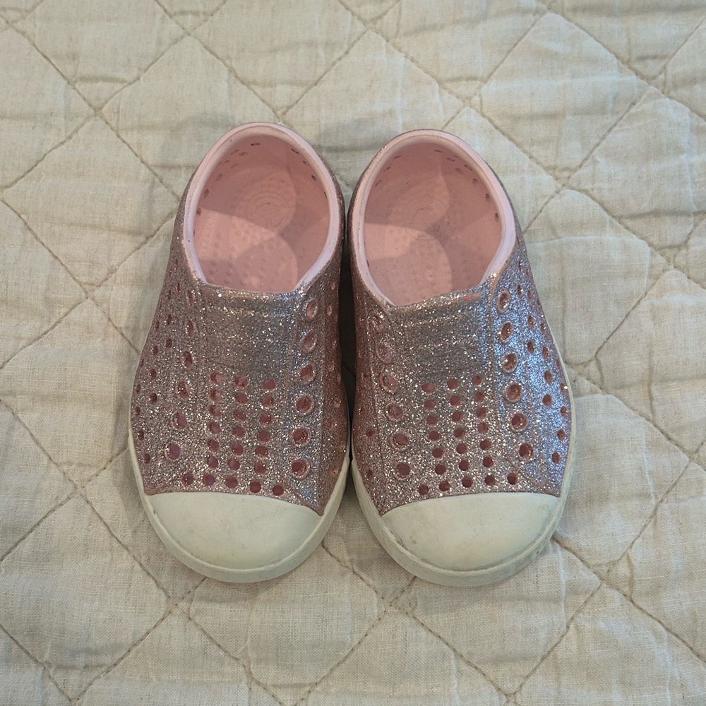 Native Pink Glitter shoes